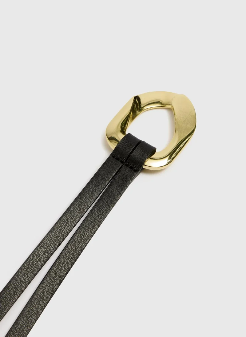 Matalan Black Tie Belt